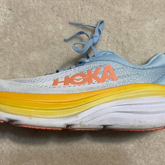 Hoka Bondi 8 size 10 wide Summer Song - Picture 4 of 7